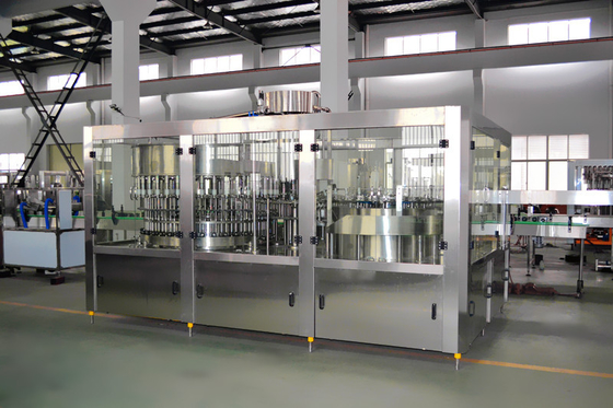 Full Automatic Mineral Water Bottle Filling Machine , Pure Water Washing Filling Capping 3-in-1