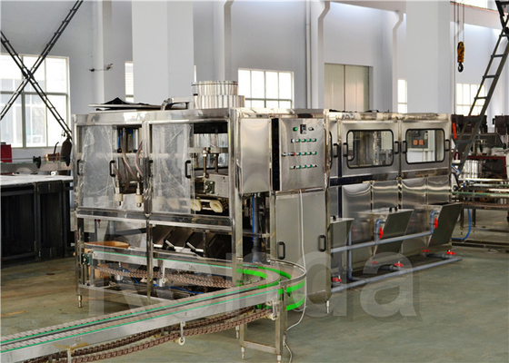1200 BPH Automatic Water Filling Production Line For 5 Gallon Barrel Filling Machine