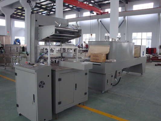 Water Production Line Automated Packaging Machines Bottle PE Film Shrink Wrapped