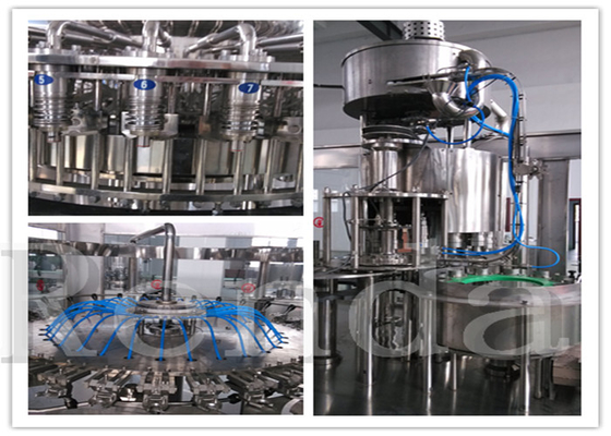 Juice Rinser Filler Capper Beverage Juice Filling Machine For Glass / PET / Cans Bottle