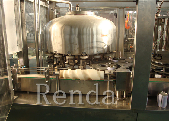 9KW 220V Carbonated Drink Filling Machine with Gas Sealing / Cans Washing Coconut Porridge