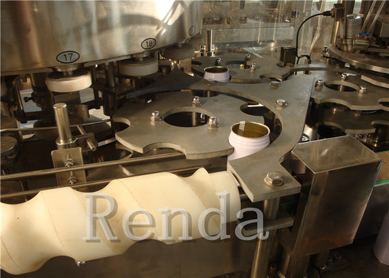 9KW 220V Carbonated Drink Filling Machine with Gas Sealing / Cans Washing Coconut Porridge