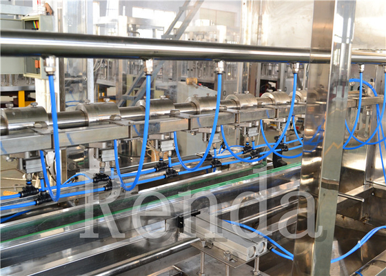 Pneumatic Bottled Edible Oil Filling Machines Sealing 0.55 - 0.8MPa 1 Year Warranty