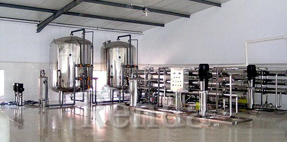 1000 LPH Drinking RO Water Treatment Systems Water Filter Water Purification Machinery 380V