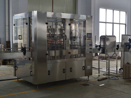 Three in One Automatic Wine Filling Machine , Electric Beer Filling Equipment Automatic